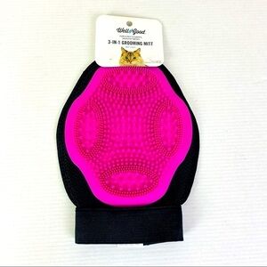 Well & Good 3 in 1 Pink Cat Grooming Mitt